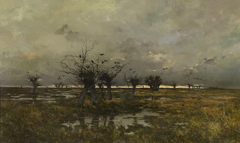 Joseph Théodore Coosemans, Evening in the Limburg Kempen