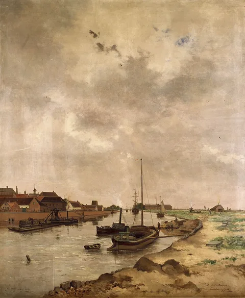 Joseph Théodore Coosemans, The Ghent-Terneuzen Canal in Ghent
