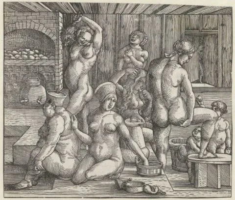 Hans Springinklee, Het vrouwenbad