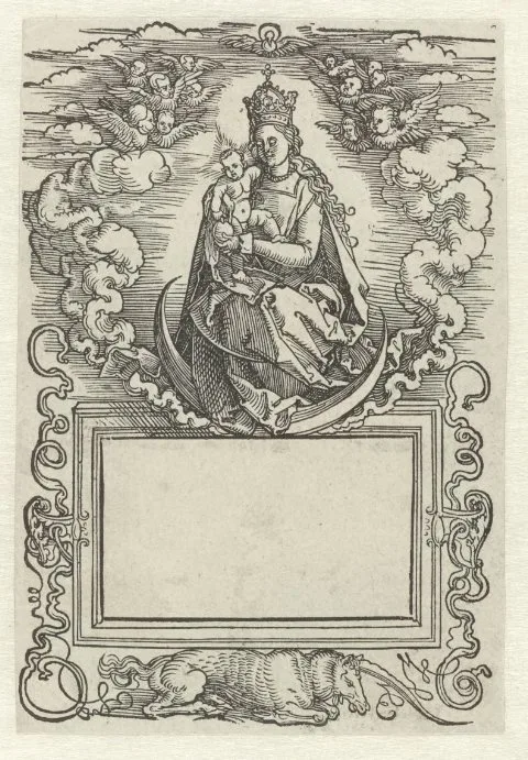 Hans Springinklee, Titelblad met Maria met kind zittend op de maansikkel