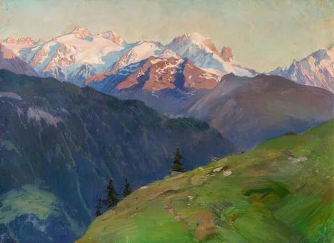 Charles Giron, Mont Blanc near Tête Noir, France