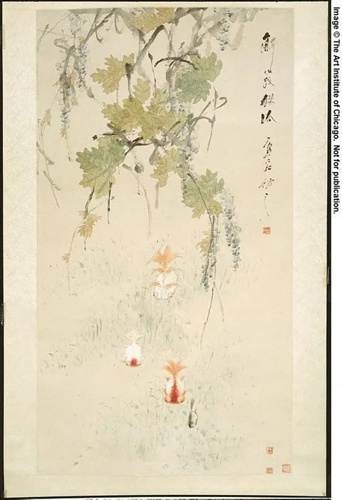 Xu Gu, Wisteria and Goldfish