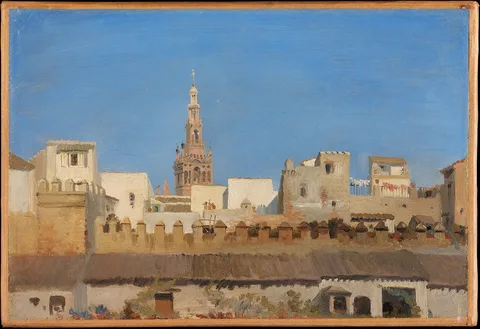 Adrien Dauzats, The Giralda, Seville