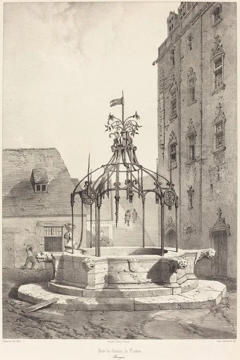 Adrien Dauzats, Puits du Chateau de Nantes, Bretagne