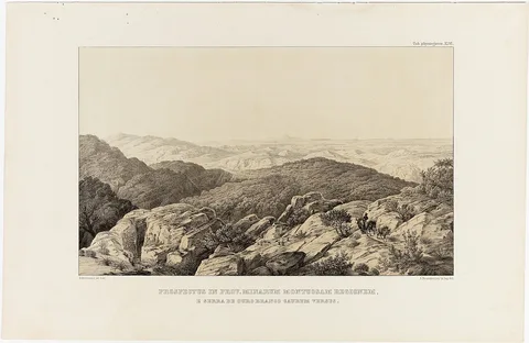 Johann Adam Ackermann, Prospectus in Prov. Minarum Montuosam Regionem e Serra de Ouro Branco Caurum Versus