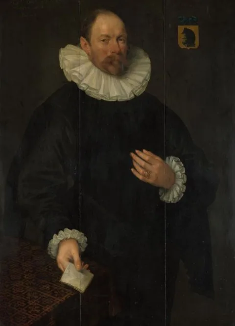 Jacob Willemsz Delff, Portrait of Paulus Cornelisz van Beresteyn (1548-1625), Burgomaster of Delft