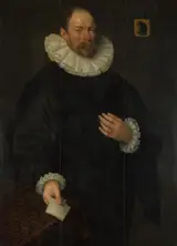 Jacob Willemsz Delff, Portrait of Paulus Cornelisz van Beresteyn (1548-1625), Burgomaster of Delft