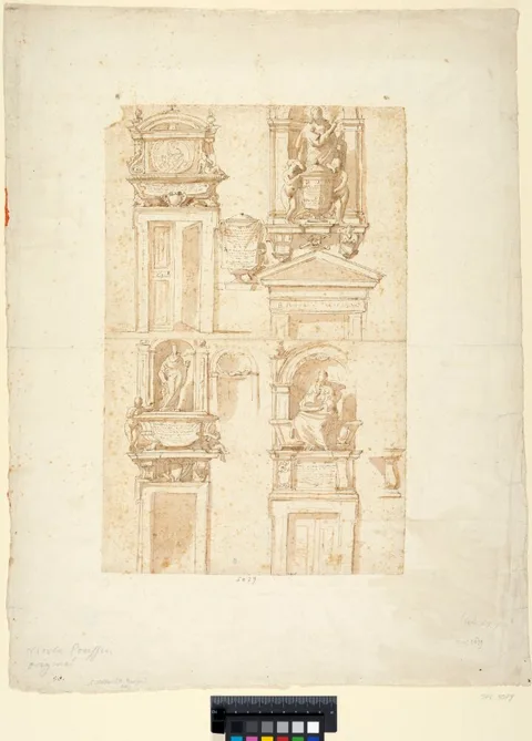 Charles Mellin, Sketches of funerary monuments