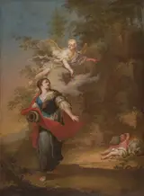 Ignác Raab, Hagar and Ishmael with the Angel in the Wilderness
