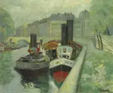 David Petrovich Shterenberg, Boats on the Seine