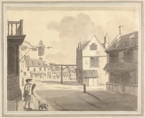 Francis Grose, Wellingborough out of the Angel Window, Northamptonshire