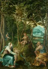 Jan Soens, The Holy Family with the Infant Baptist