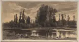 Auguste Allongé, Gust of Wind on the Poplars