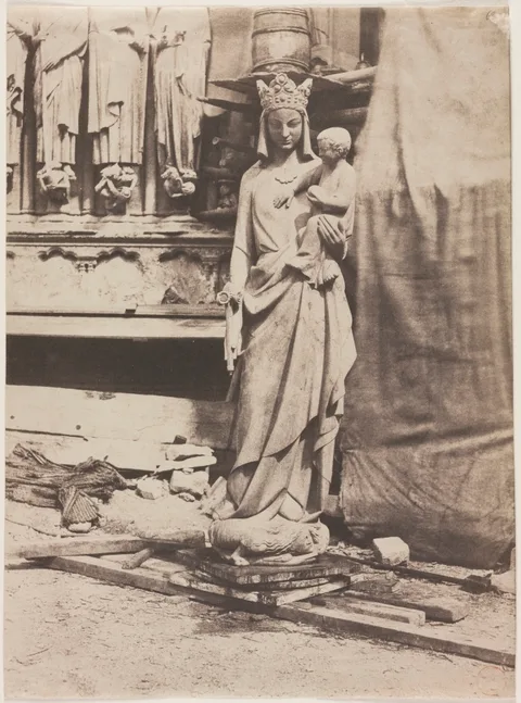 Auguste Mestral, Statue of the Virgin, Notre Dame de Paris