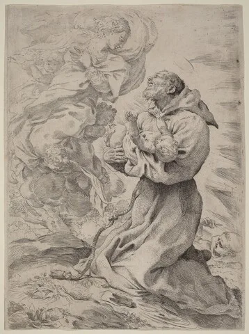 Pietro Faccini, Saint Francis with the Christ Child