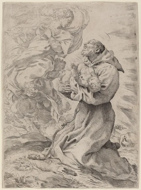 Pietro Faccini, Saint Francis with the Christ Child