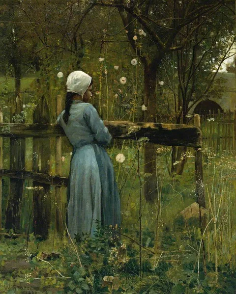 William Stott, Girl in a Meadow