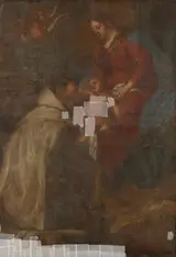 Lucas Franchoys the Younger, Madonna Appears to Saint Simon Stock