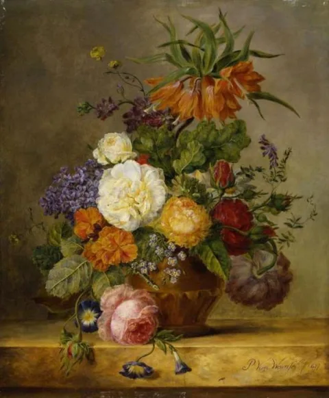 Petronella van Woensel, An urn of flowers