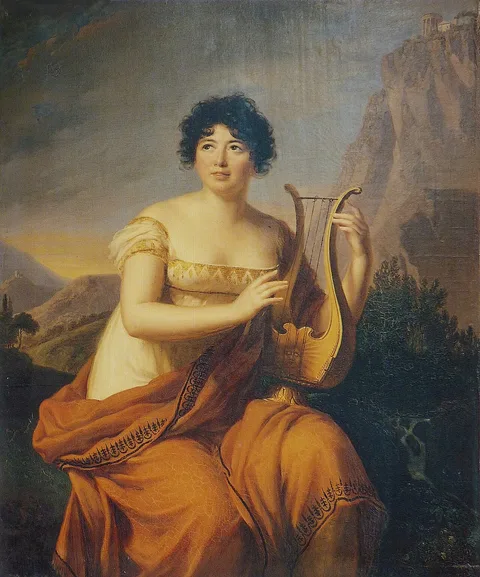 Firmin Massot, Madame de Staël as Corinne