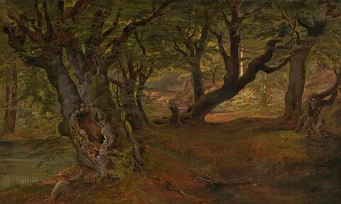 Frederik Sødring, View of Bregentved Forest, Sjaeeland