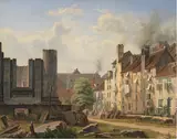 Frederik Sødring, View of the Marble Square with the Ruins of the Uncompleted Frederik's Church