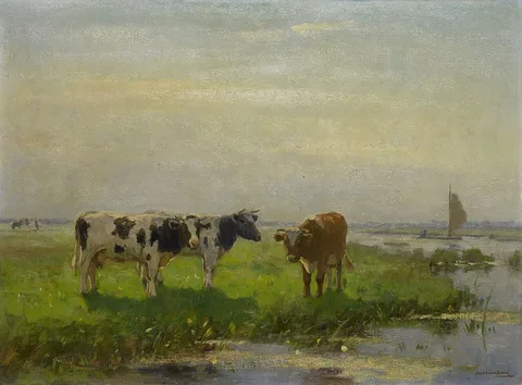 Bernard van Beek, Cows in the Meadow