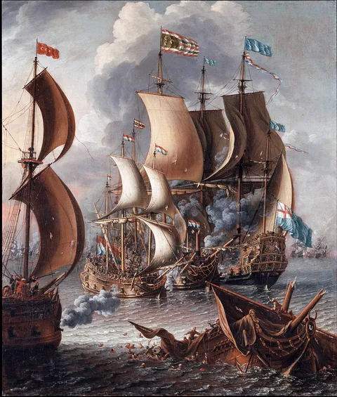 Laureys a Castro, A Sea Fight with Barbary Corsair