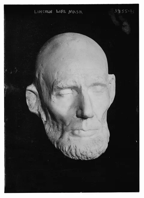 Clark Mills, Life mask of Abraham Lincoln by Clark Mills