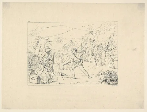 Adalbert J. Volck, Formation of Guerrilla Bands (from Confederate War Etchings)