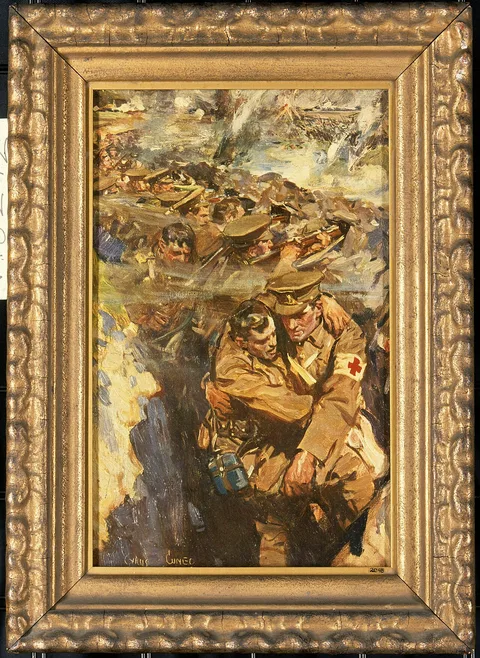 Cyrus Cuneo, World War I: The Red Cross in the trenches