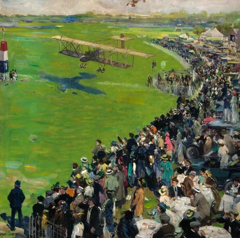 Cyrus Cuneo, Hendon Aerodrome, The Paddock Enclosure