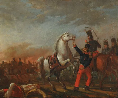 Carlos Morel, Carga de caballería - Serie Usos y Costumbres de Buenos Aires