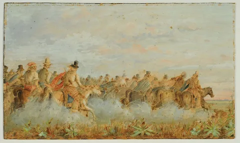 Carlos Morel, Caballería Gaucha