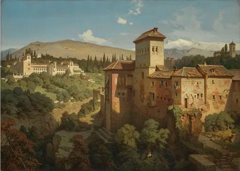Eduard Gerhardt, The Generalife near Granada