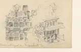 Jan Hoynck van Papendrecht, Gevels van huizen aan de Kloveniersburgwal te Amsterdam