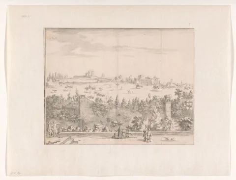 Theodor Matham, Gezicht bij Rome