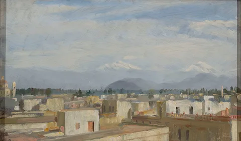 Antonio Fabrés, View of the Capital of Mexico