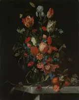 Ottmar Elliger, Still life with flowers