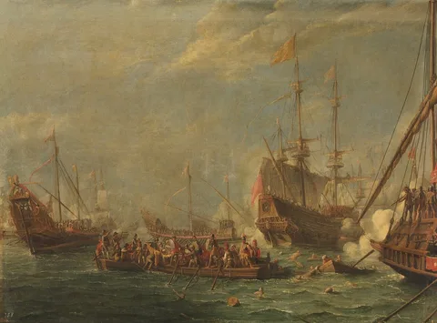 Gaspar van Eyck, Naval Battle between Turks and Maltese