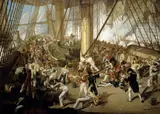 Denis Dighton, The Fall of Nelson, Battle of Trafalgar, 21 October 1805
