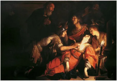 Francesco Rustici, The death of Lucretia