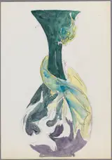 Alf Wallander, Two Sketches for Vases with Sea Monsters