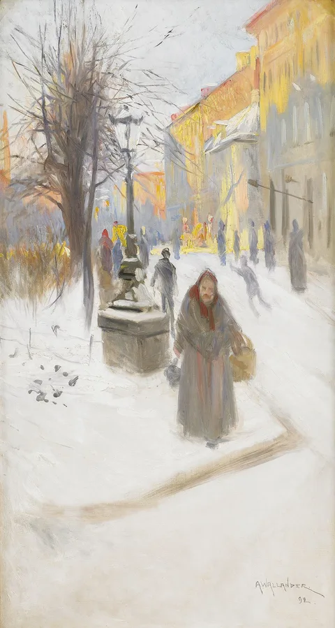 Alf Wallander, Artillerigatan in Winter Dress
