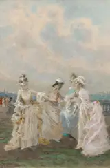 Angiolo Achini, Girls playing blind man's buff