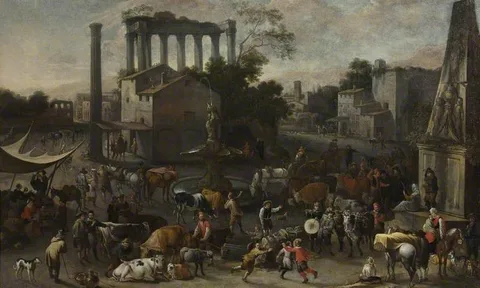 Adriaen de Bie, Campo Vaccino, Rome