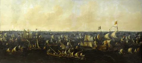 Abraham de Verwer, The Battle of the Zuider Zee, 6 October 1573