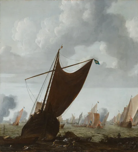 Abraham de Verwer, The Battle of the "Slaak", 1633