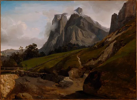 Théodore Caruelle d'Aligny, The Wetterhorn, Switzerland