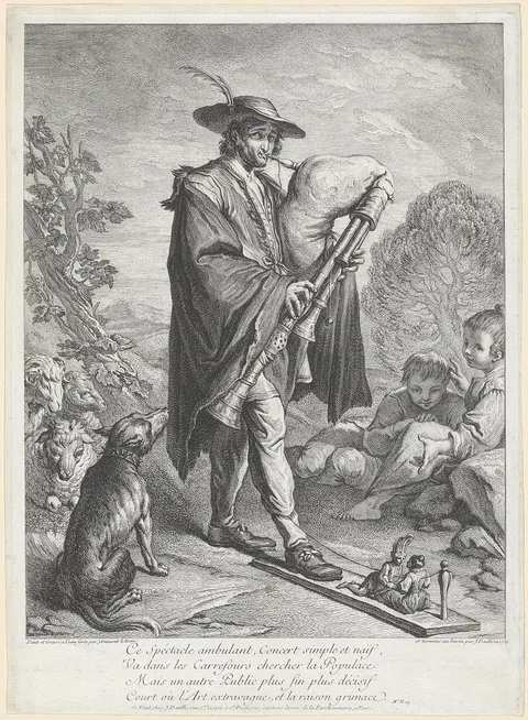 Jacques Dumont le Romain, The Bagpipe Player